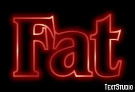 Fat Texteffekt