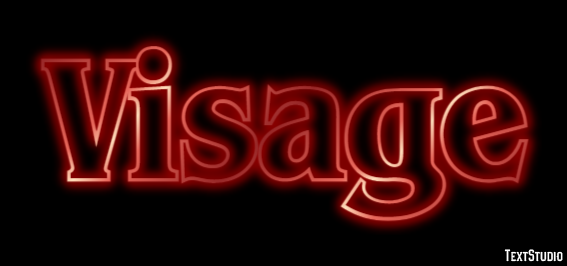 Visage Effet de Texte