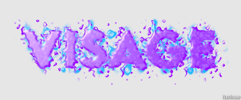 Visage Effet de Texte