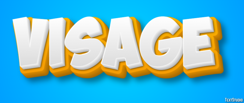 Visage Effet de Texte