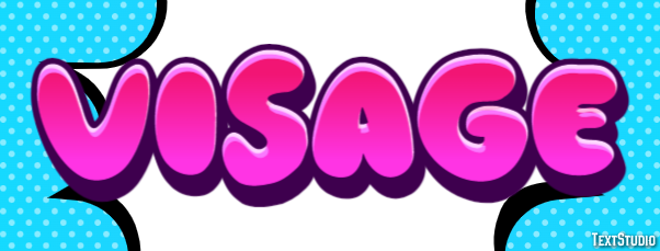 Visage Effet de Texte