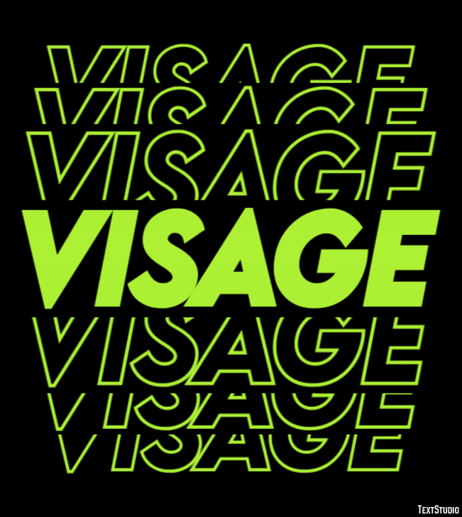 Visage Effet de Texte
