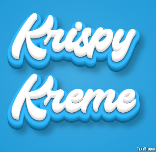 Krispy Kreme Efeito de texto