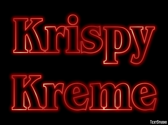 Krispy Kreme テキスト効果