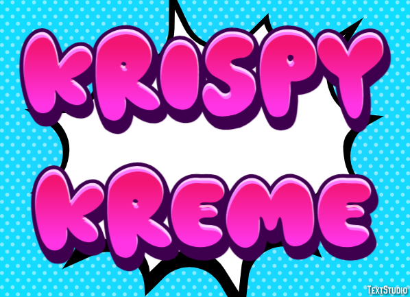 Krispy Kreme Efecto de Texto