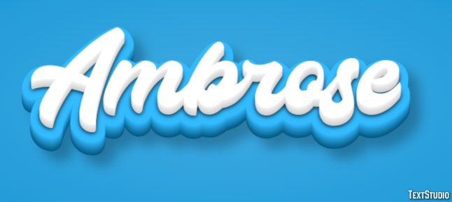 Ambrose Text effect