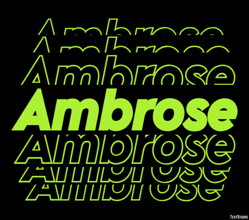 Ambrose Text Effect