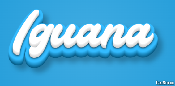 Iguana Efecto de texto