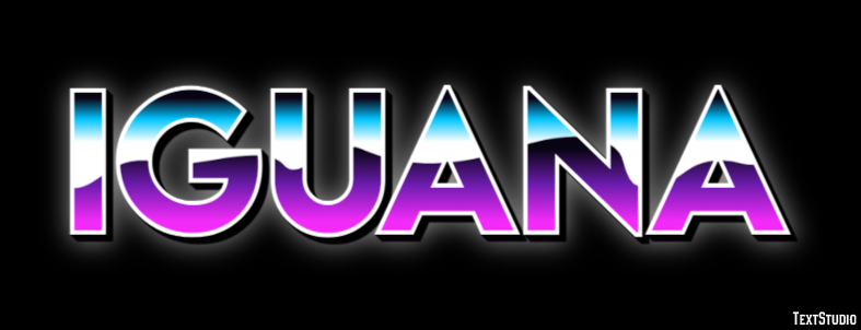 Iguana Efecto de texto