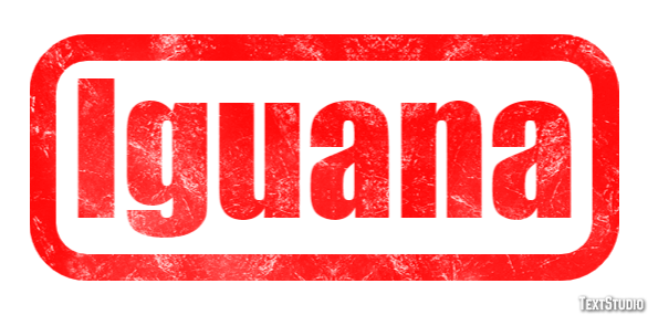 Iguana Efecto de texto