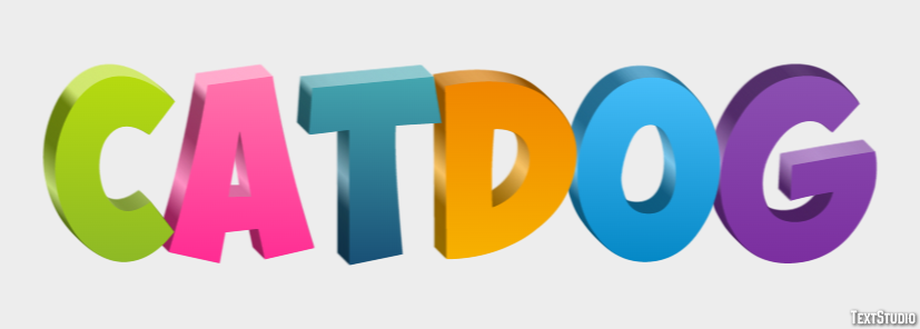 CatDog Text effect