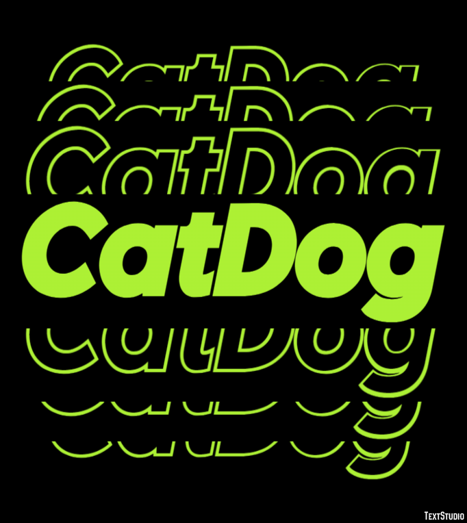 CatDog Text effect