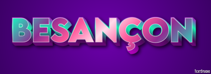 Besançon Efecto de Texto