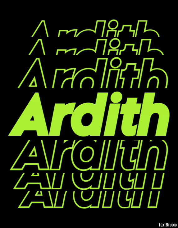Ardith Effetto testo