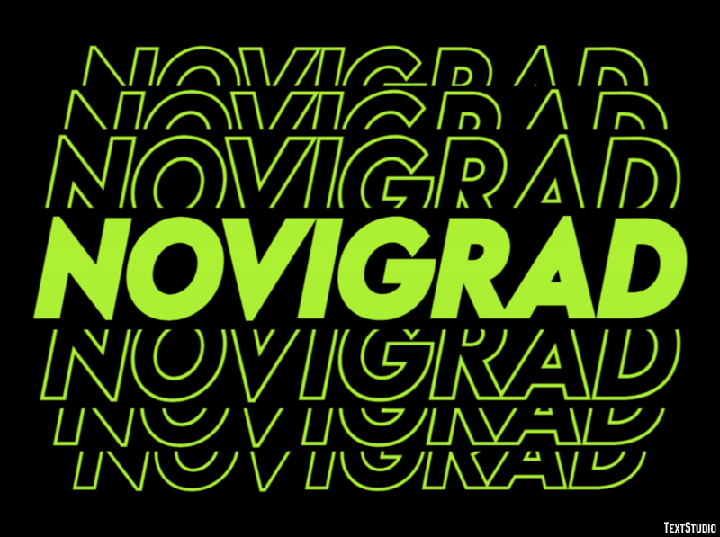 Novigrad テキスト効果
