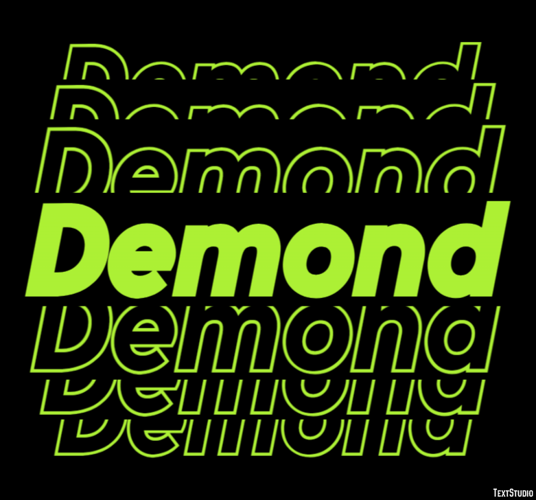 Demond Text effect