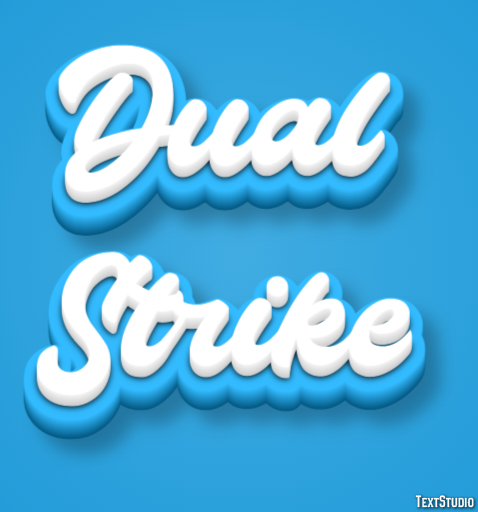 Dual Strike Text Effect