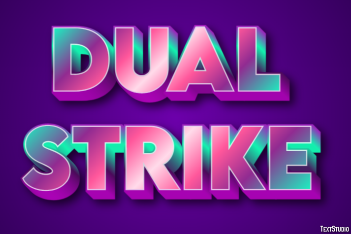 Dual Strike Text Effect