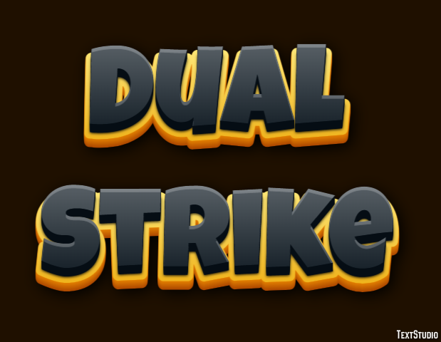 Dual Strike Efecto de Texto