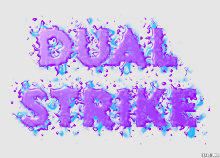 Dual Strike Efecto de Texto