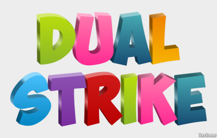 Dual Strike Text Effect