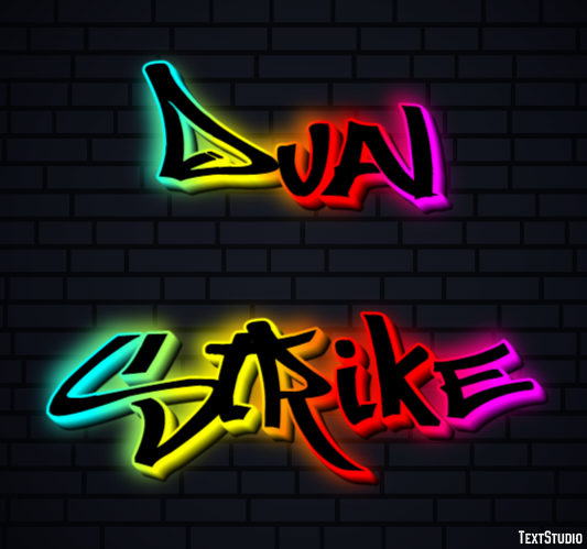 Dual Strike Text Effect