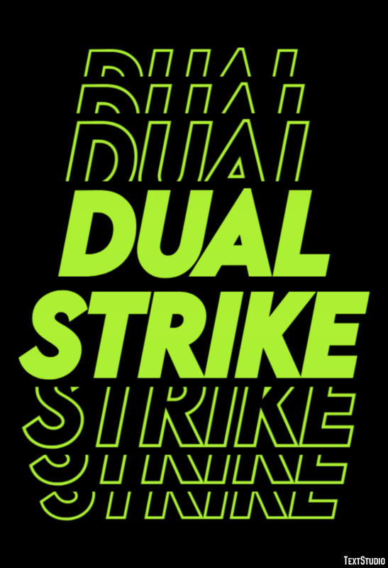Dual Strike Efecto de Texto