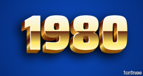 1980 Text Effect