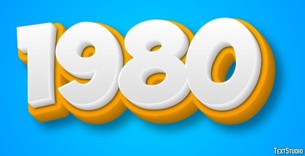 1980 Text Effect