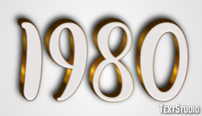 1980 Text Effect