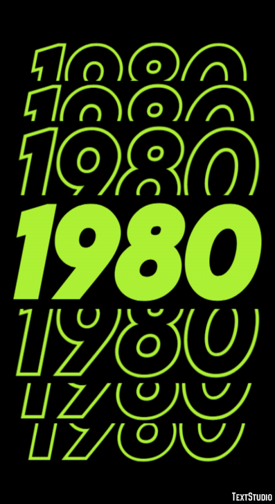 1980 Text Effect