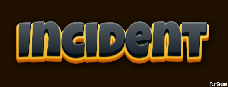 Incident Text effect