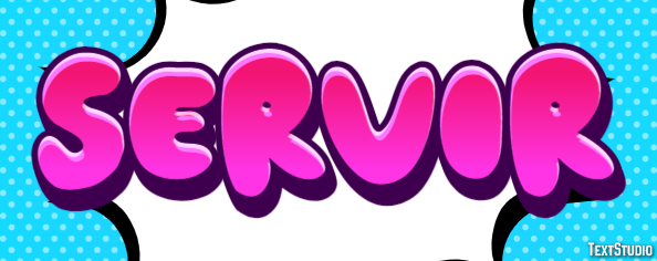Servir Efeito do texto