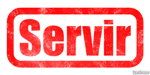 Servir Efeito do texto