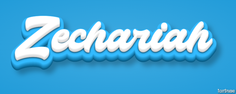 Zechariah Text Effect