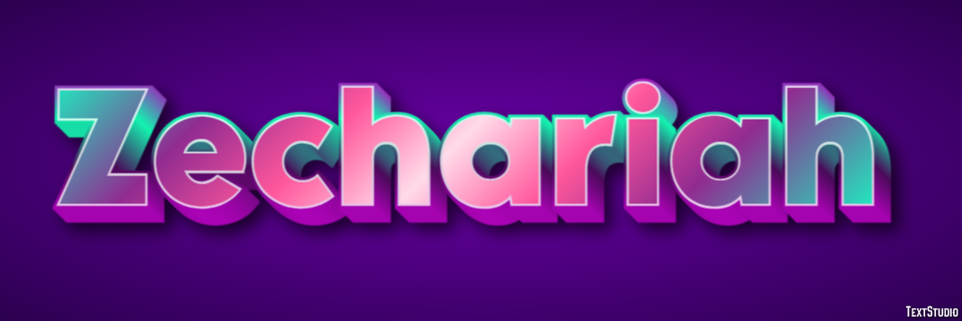 Zechariah Text Effect
