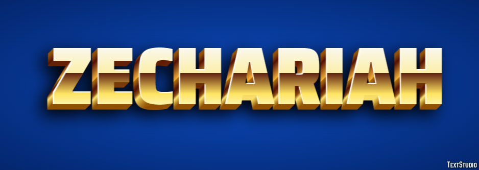 Zechariah Text Effect