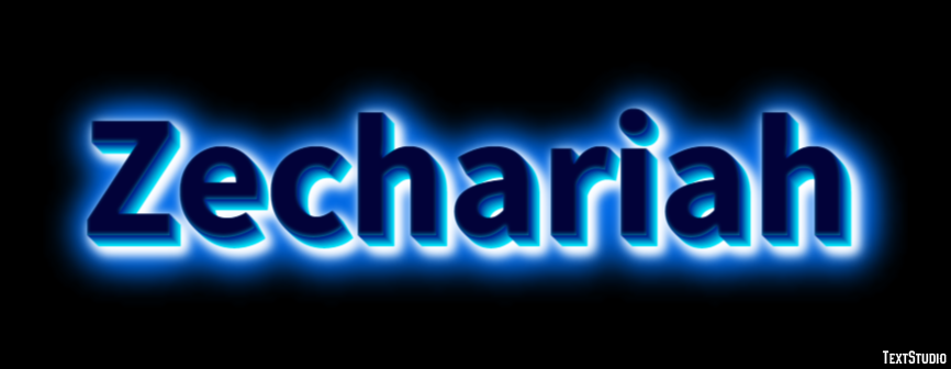 Zechariah Text effect
