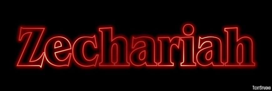 Zechariah Text Effect