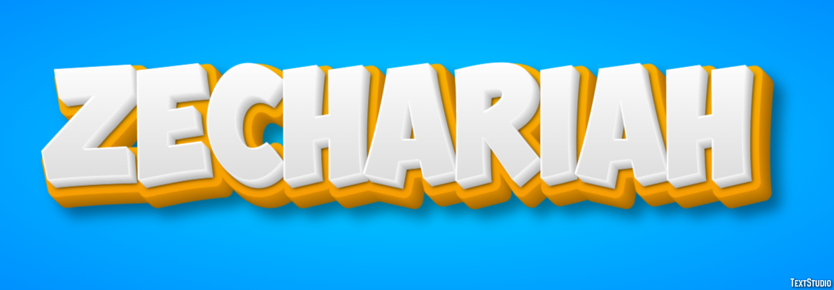 Zechariah Text Effect