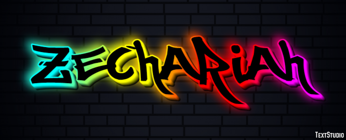 Zechariah Text Effect