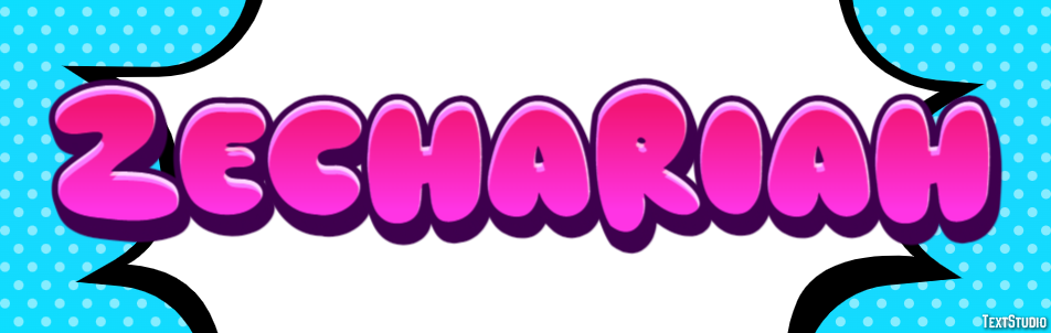 Zechariah Text effect
