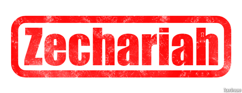 Zechariah Text effect