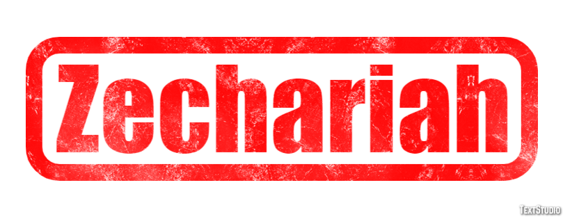 Zechariah Text Effect