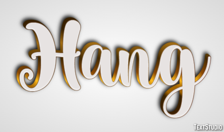 Hang Text Effect