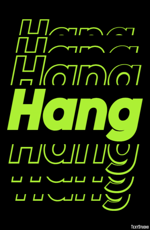 Hang Text Effect