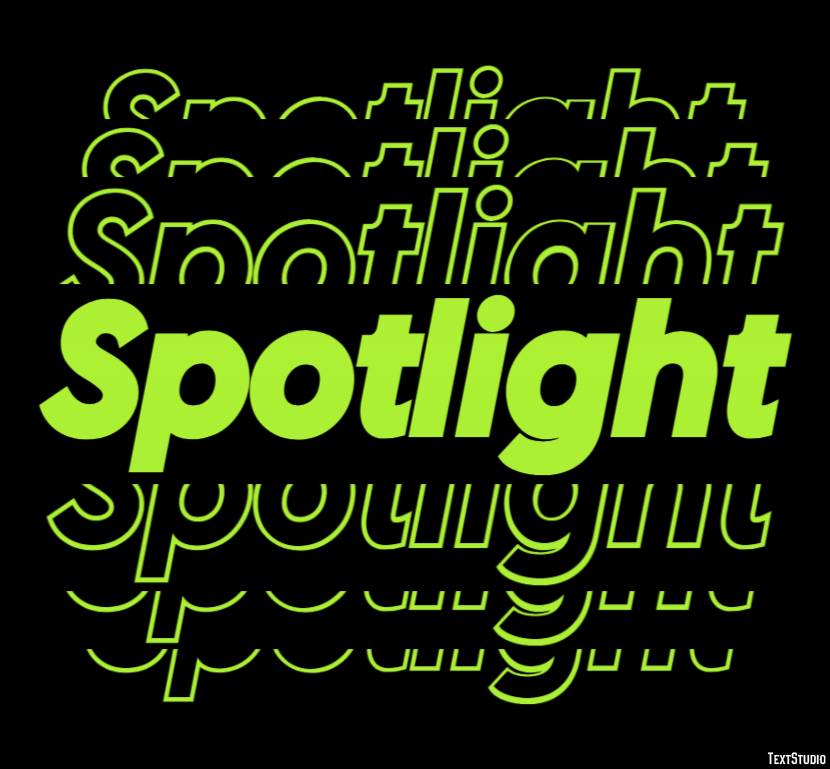Spotlight Text Effect