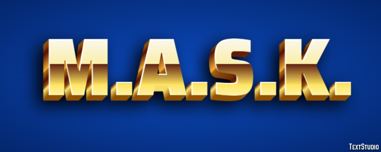 M.A.S.K. Text Effect