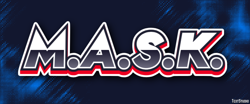 M.A.S.K. Text Effect