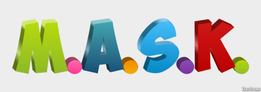 M.A.S.K. Text effect
